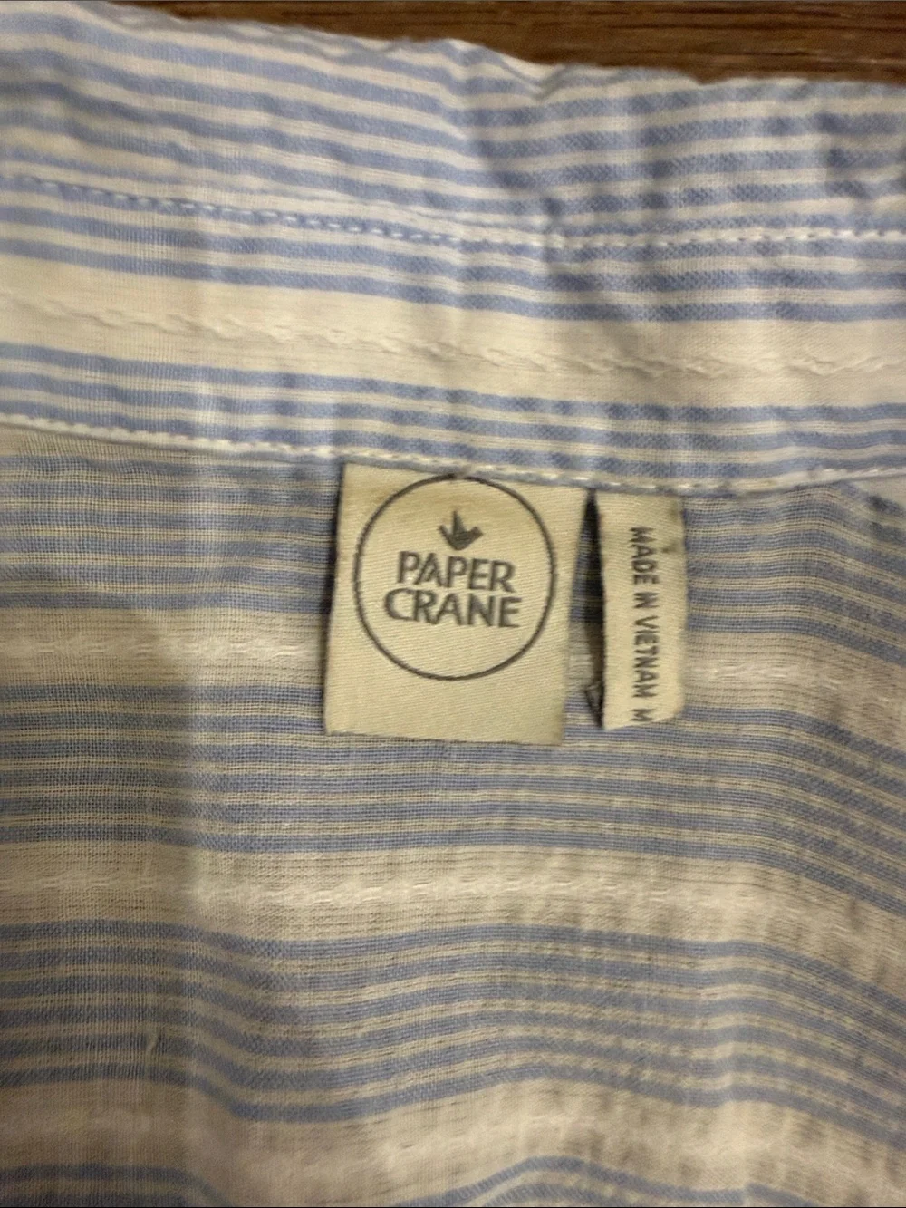 Paper Crane sleeveless button